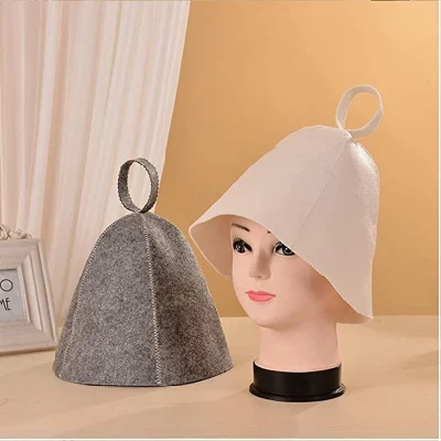 OEM Polyester Felt Sauna Hat Russian Banya Sauna Hat for Sauna Heat Bath