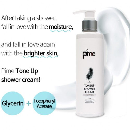 Pime Toneup Shower Cream for Body Skin Brightening & Lightening 200g