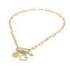 Carabiner Gold Chian Necklace