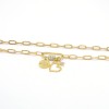 Carabiner Gold Chian Necklace