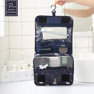 P.travel Hot Product Hanging Travel Toiletry Bags Polyester Cosmetic Bag Makeup