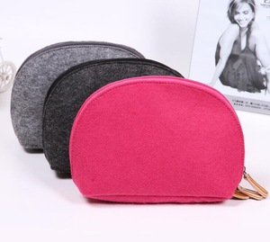 shell shape korean style custom cosmetic bag makeup