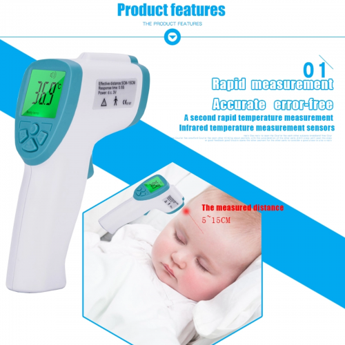 Non Contact Infrared Thermometer Forehead Laser Thermometer Temperature Gun wholesales with FDA certificate