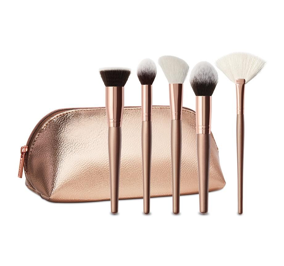 OEM 5pcs Synthetic hair face makeup brush set