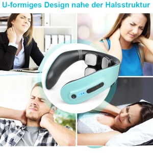 Home use low frequency pulse massage tool neck massager with heating function