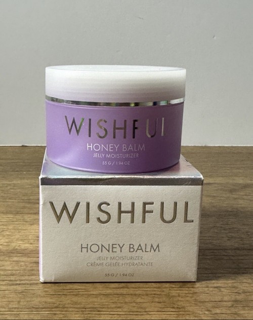 Huda Beauty Wishful HONEY BALM Jelly Moisturizer full size 55g / 1.94 oz NIB New