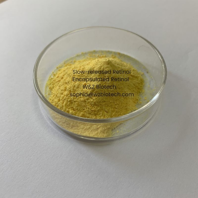 Retinol Raw Material Powder Slow-released Retinol Water Soluble Retinol Encapuslated Retinol Powder