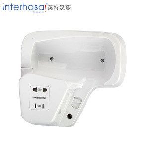 2019 Wholesale price ABS plastic custom professional electric wall mounted hotel hair dryer