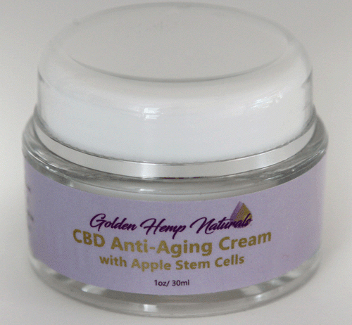 Golden Hemp Naturals Hemp Anti-Aging Cream with Apple Stem Cells