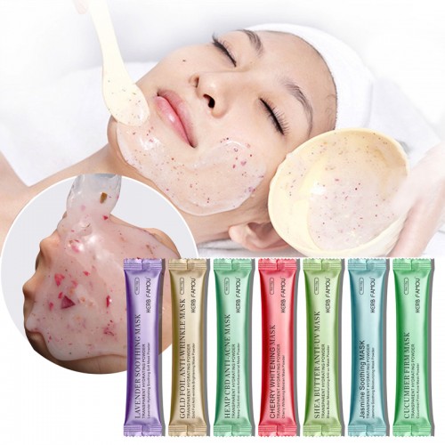 021 Private Label Face Anti Aging Hydrojelly Soft Mask Powder Whitening Transparent Facial Mask Powder Hot Sale Products