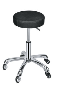 SSF080 Black stool chair hydraulic adjustable aluminum base hair salon equipment