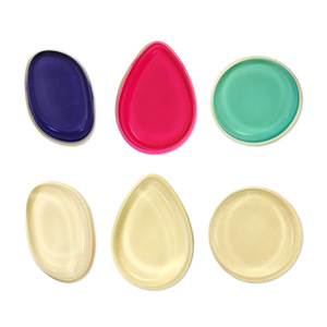 Wholesale Beauty Care Tools Double Sided round makeup sponge silicone and non-latex blender sponge