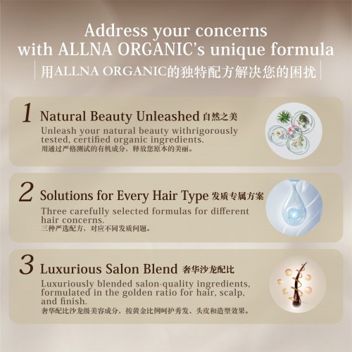 Wholesale/Japan Cosmetics OEM ODM/Allna Organic Smooth Shampoo Treatment Salon Quality