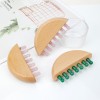 Jade comb,rose quartz stone head scalp massager