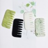 Jade comb,rose quartz stone head scalp massager