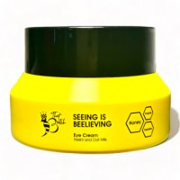 Seeing is Beelieving Eye Cream 15ml with honey, propolis, prebiotics, reishi, and oat milk