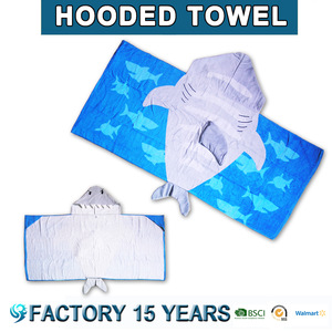 China Wholesaler Supply 100% Cotton Printed baby hooded towel bamboo