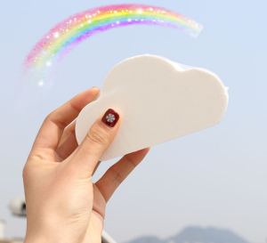 Explosive rainbow fart cloud turn bath moisturizing exfoliating bath salt ball essential oil rainbow bath ball OEM