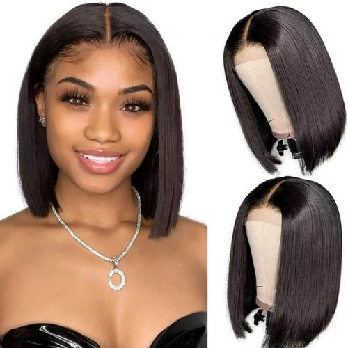 Jungle wave Short Straight Bob Wig Hair Wigs for Black Women, Wigs for Women 8Inch Short Bob Wigs Straight Hair