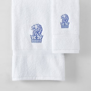 Wholesale palais royale hotel quality white face bath 100% cotton towel hotel supply