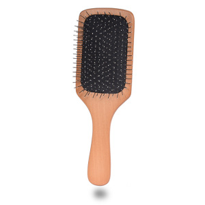 Detangling Nylon Pins & Boar Massage Hair Brush Private Label Custom Wood Hairbrush Natural Bristle Hair Brushes with Logo