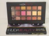 Huda Beauty Rose Gold Textured Eyeshadow Palette 18 Shades Authentic