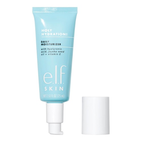 e.l.f. SKIN Holy Hydration! Daily Hydration Moisturizer, Ultra-Hydrating Formula, Infused with Aloe, Jojoba Oil & Shea Butter, Vegan & Cruelty-Free, 2.53 Fl Oz