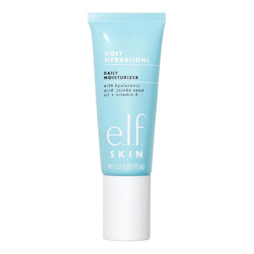 e.l.f. SKIN Holy Hydration! Daily Hydration Moisturizer, Ultra-Hydrating Formula, Infused with Aloe, Jojoba Oil & Shea Butter, Vegan & Cruelty-Free, 2.53 Fl Oz