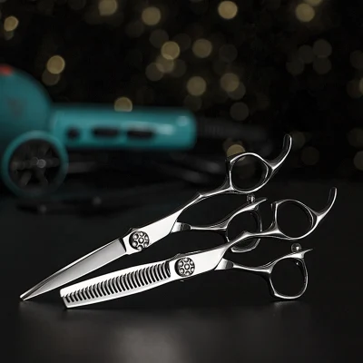 2021 Newest Professional Hot Sell Christmas Gift Japanese 440c Steel Hair Shears