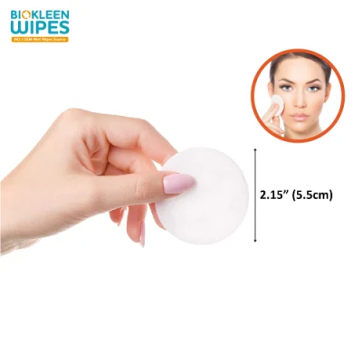 Biokleen Factory Eco Friendly Organic Bamboo Soft Beauty Cotton Pads Cosmetics Suppliers Makeup Remover Pads Cosmetics