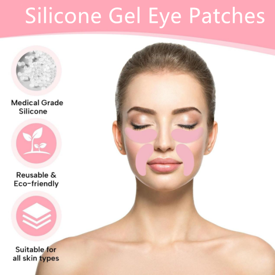 Silicone Gel Eye Patches Collagen Anti-Puffiness Korean Medical Eye Patches Custom Color