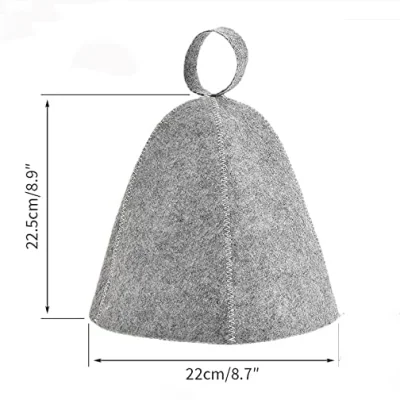 OEM Polyester Felt Sauna Hat Russian Banya Sauna Hat for Sauna Heat Bath