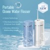 Portable Electrolytic Ozone Water Flosser Rechargable Oral Irrigator Type-C Dental Flosser Ozone Cleaner Ozone Generator