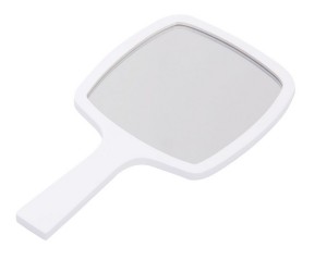 Portable handheld cosmetic mirror plastic frame cosmetic mirror rectangular cosmetic mirror