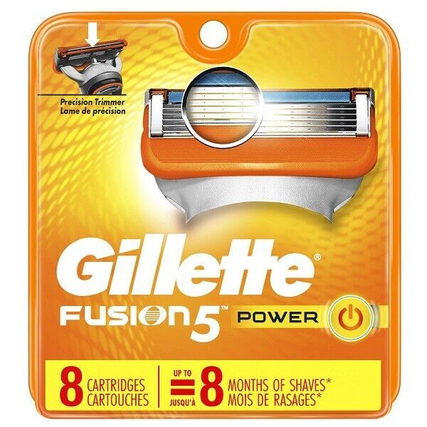 Gillette Fusion 5 power Razor Blade refills Pack of 8 Cartridges sealed