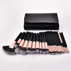 High Quality Wholesale Bamboo Custom Logo 24 PCS Makeup Brush