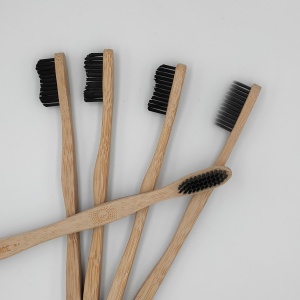 OEM &CE OEM Natural Bamboo Toothbrush With Charcoal Fibre Bristles organizer 100 biodegradable toothbrush