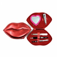 Red Lip Manicure Set Nail Care Set Nail Trimming Set Nail Grooming Set