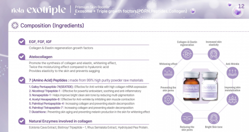 Riola Exotriple CICA Exosome, PDRN, Collagen Premium Skin Rejuvenation