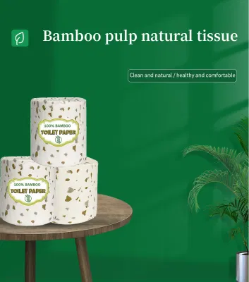 Good Easily Soluble Soft Bamboo Toilet Paper Customize Logo OEM Factory Sales Wrapping Printed Wholesale for Packaging with Full Certificates Suppler Tissue