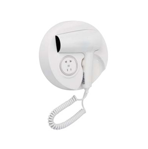 2019 Factory Direct ABS white plastic hair dryer with socket for hotel & home use