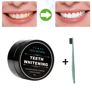 30g 60g Private Label Food Grade Mint Flavor coal  Coconut Activated Charcoal Powder Teeth Whitening