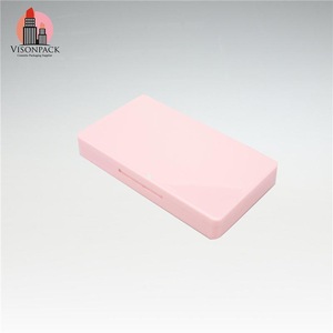 Pink Square Plastic Eye Shadow Case