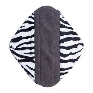 2018 Reusable Bamboo Charcoal Menstrual Pads Ladies Cloth Sanitary Napkin