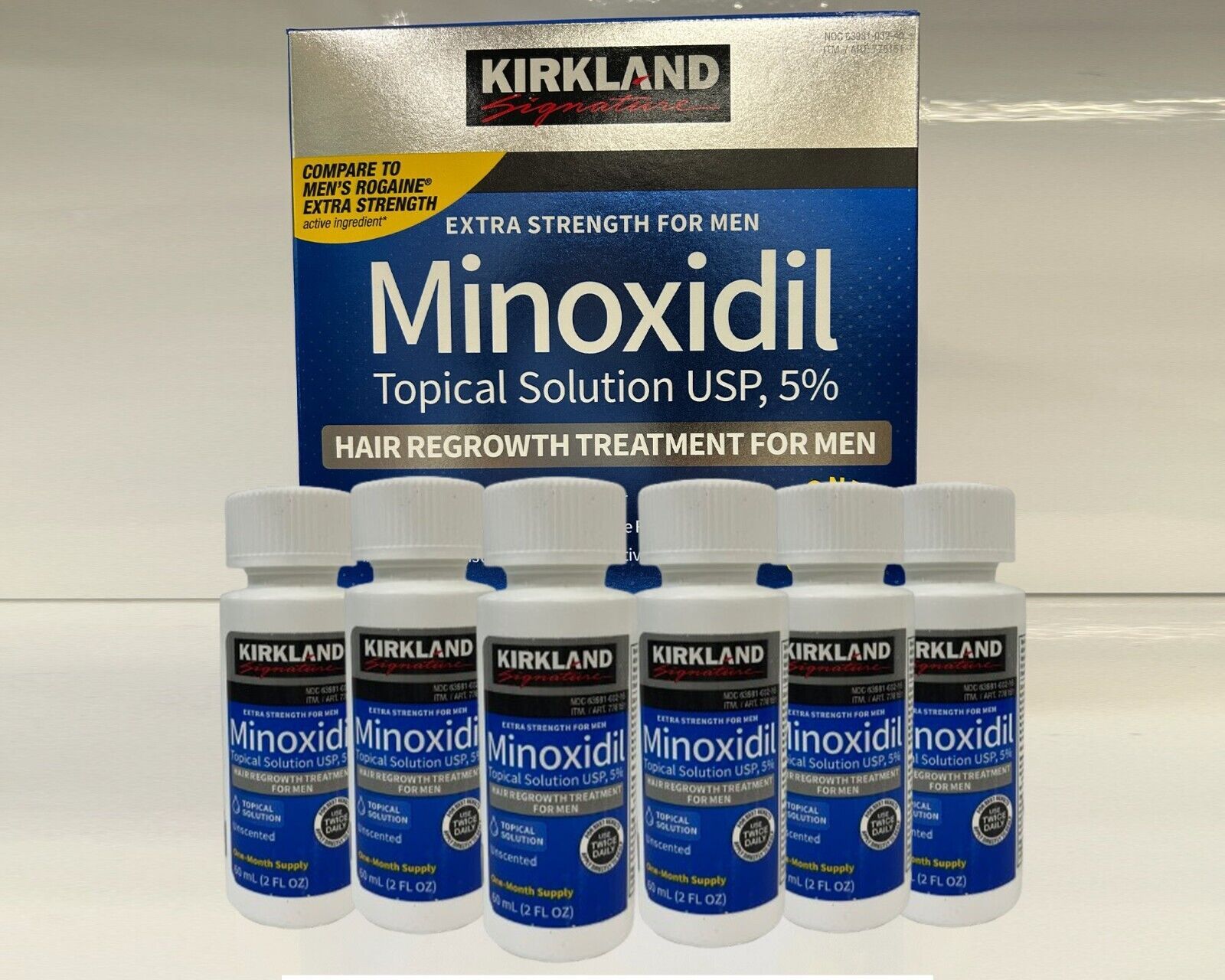 Kirkland Minoxidilling 5% Extra Strength Men Hair Solution 6 Month Supply