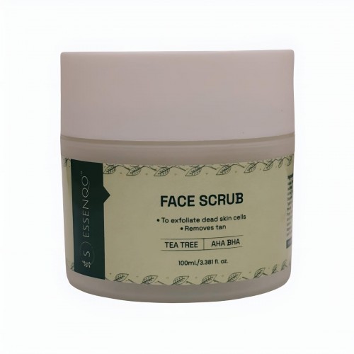 ESSENQO Tea Tree and AHA BHA Face Scrub