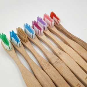 OEM &CE OEM Natural Bamboo Toothbrush With Charcoal Fibre Bristles organizer 100 biodegradable toothbrush