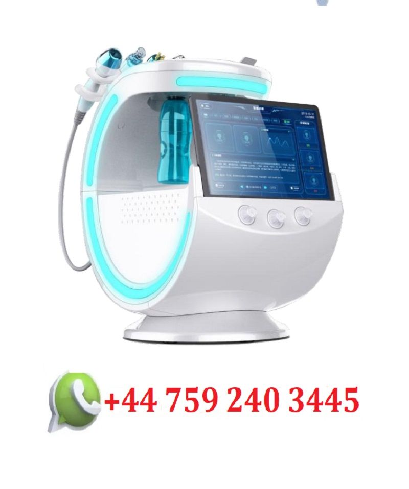 2020 Newest Ice Blue Magic Mirror Skin Analyzer RF Face Lifting Skin Scrubber Oxygen Sprayer Facial Deep cleaning Machine