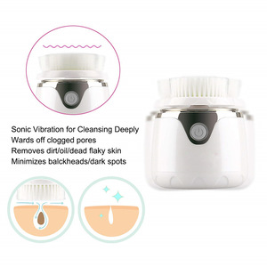 Electric Silicone Waterproof  Facial Sonic Cleansing Brush Deeply Pore Cleaner Cleaning And Skin Care Products