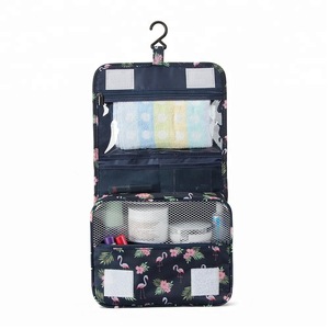 P.travel Hot Product Hanging Travel Toiletry Bags Polyester Cosmetic Bag Makeup